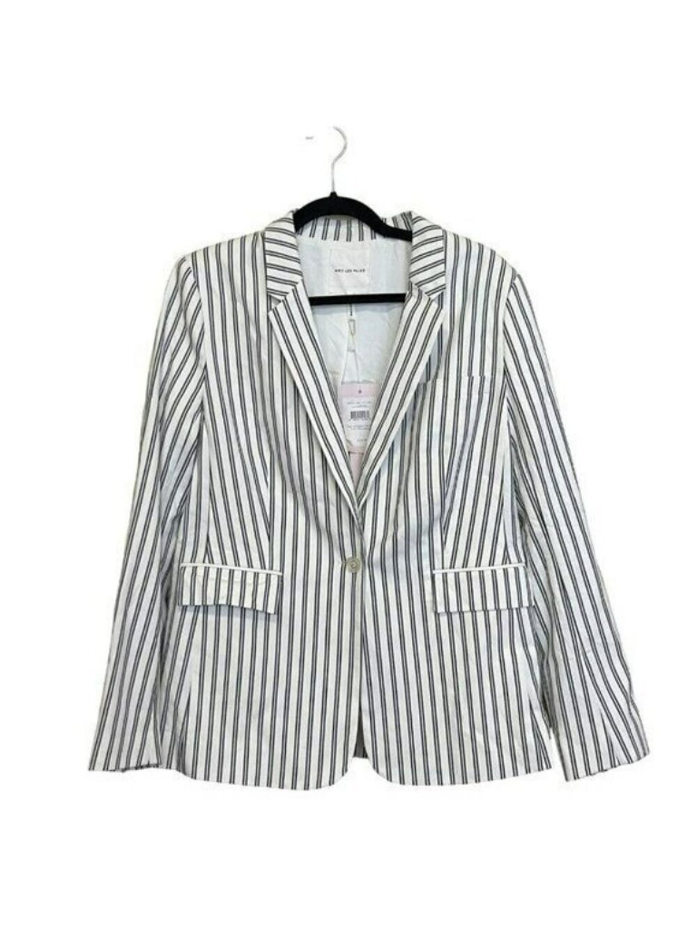 Avec Les Filles Womens Small Striped Blazer Jacket Nautical Office NWT